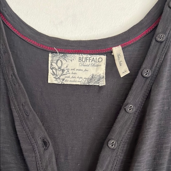 Buffalo David Bitton Gray Asymmetrical Wrap Sundress - Picture 13 of 15